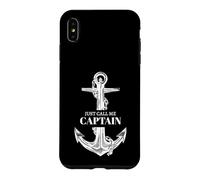 Just Call Me Captain Funny Boat Owner Dad Men Father Day Coque pour iPhone XS Max