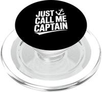 Just Call Me Captain Humour Nautique Humoristique PopSockets PopGrip pour MagSafe