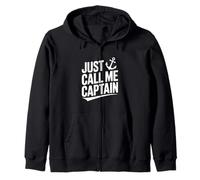 Just Call Me Captain Humour Nautique Humoristique Sweat à Capuche