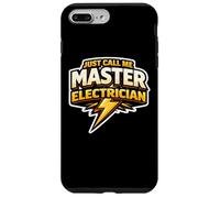 Just Call Me Master Electrician Electrical Worker Bolt Citation Coque pour iPhone 7 Plus/8 Plus