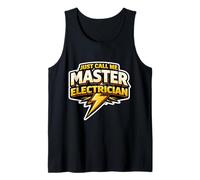 Just Call Me Master Electrician Electrical Worker Bolt Citation Débardeur