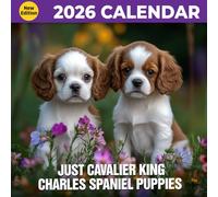 Just Cavalier King Charles Spaniel Puppies Calendar 2026: Monthly moments of royal charm and puppy play