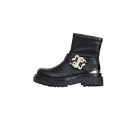 Just Cavalli Bottes basses noires pour femme avec boucle logo, Noir , 38 EU
