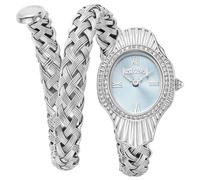 Just Cavalli Femme Analogique Quartz Montre avec Bracelet en Acier Inoxydable JC1L305M0015