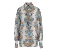 Just Cavalli, Femme, Blouses et Chemises, Multicolore, Taille: 40 FR Chemise en Viscose avec Imprimé Botanique