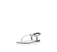 Just Cavalli Femme, Bout Ouvert, SANDAL, Blanc Multicolore, 38 EU