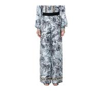 Just Cavalli, Femme, Pantalons, Multicolore, Taille: 36 FR Pantalon Large Imprimé Tropical