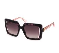 Just Cavalli Femme SJC027 09SJ Lunettes de soleil Acétate Havane Marron Carré Normale Ombré