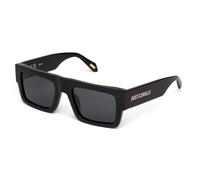 Just Cavalli Femme SJC103 700 Lunettes de soleil Acétate Noir Fumée Carré Normale