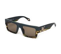 Just Cavalli Femme SJC103V 07RR Lunettes de soleil Acétate Marron Carré Normale