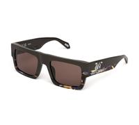 Just Cavalli Femme SJC103V 0J91 Lunettes de soleil Acétate Marron Carré Normale
