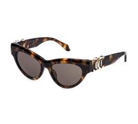 Just Cavalli Femme SJC109 829 Lunettes de soleil Acétate Havane Marron Cat Eye Normale