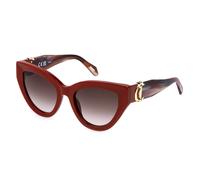 Just Cavalli Femme SJC143V 09LB Lunettes de soleil Acétate Rouge Marron Papillon Normale Ombré