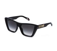 Just Cavalli Femme SJC146 700 Lunettes de soleil Injecté Noir Fumée Carré Normale Ombré