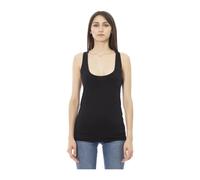 Just Cavalli, Femme, Tops, Noir, Taille: 42 FR Débardeur Long avec Logo en Strass