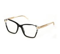 Just Cavalli Femme VJC048 700 Montures optiques Acétate Noir Géométrique