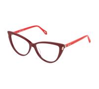 Just Cavalli Femme VJC126 0U17 Montures optiques Acétate Rouge Papillon