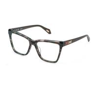 Just Cavalli Femme VJC131 0V34 Montures optiques Acétate Havane Carré