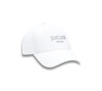 Just Cavalli Casquette Homme Blanche avec Visière et Broderie Logo, Taille One Size