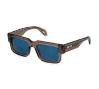 Just Cavalli Homme Just Cavalli SJC141 805 Lunettes de soleil Acétate Marron Bleu Carré Normale