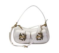 Just Cavalli - Iconic Snakes Borsa 1 - Femme - Sacs - Blanc - Taille: ONE Size