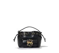 Just Cavalli Iconic Snakes Curl - Sac à main python Noir 80RA4BL2-ZSD84-899