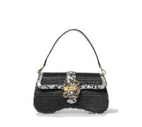 Just Cavalli Iconic Snakes - Grand sac à main python Noir 80RA4BA1-ZSE06-899