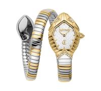 Just Cavalli Montre analogique à Quartz Femme avec Bracelet en Acier Inoxydable JC1L356M0055, Argent, Mode
