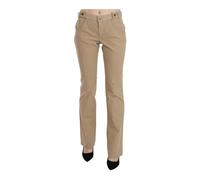 Just Cavalli - Pantalon Casual Beige Élégant Fermeture Éclair - Femme - Pantalons - Beige - Taille: 44 FR