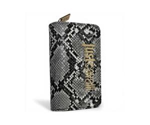 Just Cavalli Portefeuille Bambou femme blanc / noir cuirette Pitonata BLACK UNI