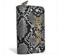 Just Cavalli Portefeuille Bambou femme blanc / noir cuirette Pitonata BLACK UNI