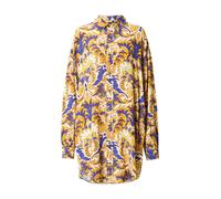 Just Cavalli Robe-chemise bleu / jaune pastel / or, Taille 36