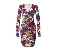 Just Cavalli Robe crème / bleu / marron / magenta, Taille 32