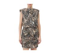 Just Cavalli - Robe en coton imprimé python - Femme - Robes - Multicolore - Taille: 40 FR