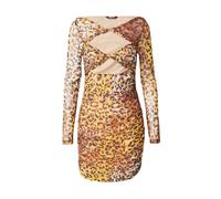 Just Cavalli Robe marron / cognac / orange / noir, Taille 38