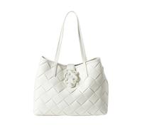 Just Cavalli - Shopping bag intrecciata logo - Femme - Sacs - Blanc - Taille: ONE Size