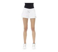 Just Cavalli - Shorts de plage avec taille élastique et cordon de serrage - Femme - Shorts - Blanc - Taille: 44 FR