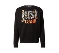 Just Cavalli Sweat-shirt turquoise / bleu clair / orange / noir, Taille XXL