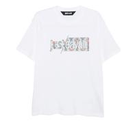 Just Cavalli - T-shirt à Fleurs - Homme - Tops - Blanc - Taille: S