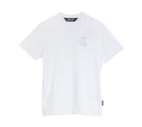 Just Cavalli - T-shirt brodé en lurex blanc - Homme - Tops - Blanc - Taille: S