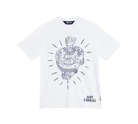 Just Cavalli - T-shirt Grand Cœur - Homme - Tops - Blanc - Taille: S