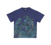 Just Cavalli - T-shirt léopard bleu - Homme - Tops - Bleu - Taille: 2XL
