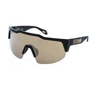 Just Cavalli Unisex SJC154 Z42G Lunettes de soleil Injecté Noir Fumée Masque Normale Multistrato