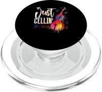 Just Cellin Violoncelliste Musicien Instrument de Musique PopSockets PopGrip pour MagSafe
