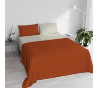 Just Contempo Parure de lit Double Motif Italien Marron/crème 250 x 300 cm