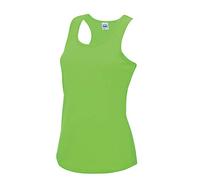 Just Cool Débardeur de sport RW688 Coupe féminine dos nageur 140g/m² Femme L Vert électrique