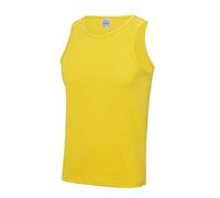 Just Cool Débardeur Sport uni Homme (S) (Jaune Soleil)