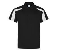 Just Cool Polo Contrasté Maille Texturée Polyester Respirant Évacuation Humidité