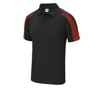 Just Cool Polo Contrasté Maille Texturée Polyester Respirant Évacuation Humidité