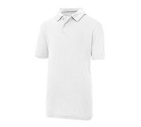 Just Cool Polo Unisexe pour Enfant (12-13 Ans) (Blanc Arctique)